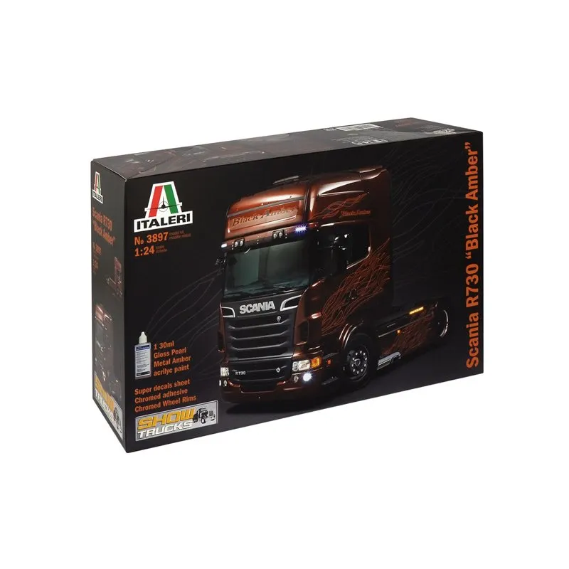 1/24 Scania R Black Amber incl. amber Paint