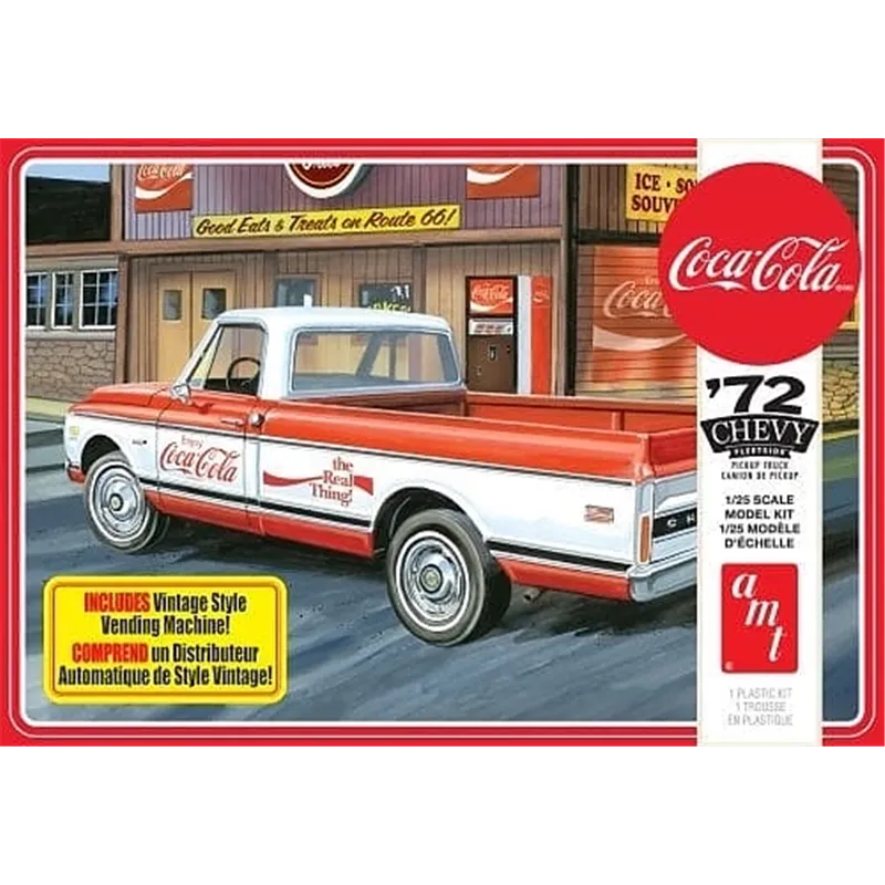 1/25 1972 CHEVY PICKUP W/VENDING MACHINE & CRATES (COCA-COLA)