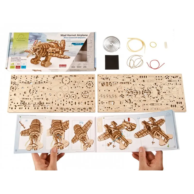 Ugears Mad Hornet Airplane - 3