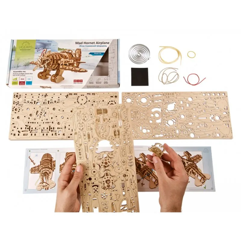 Ugears Mad Hornet Airplane - 4