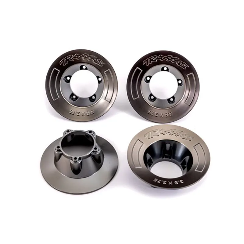 Navkapslar Matt Svart Krom (för Hjul 9572) (4)