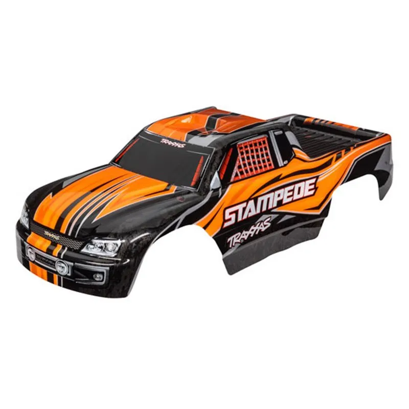 Kaross Stampede 2WD Orange Målad