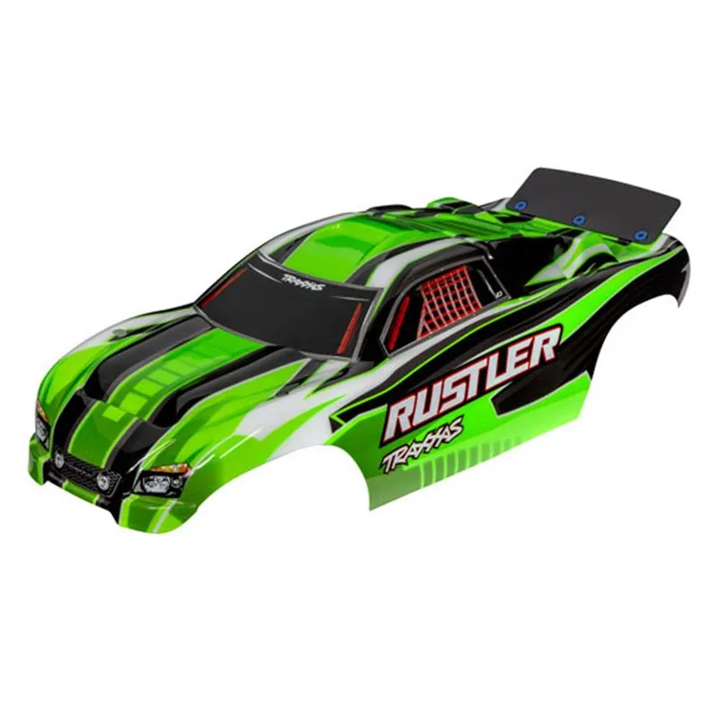 Kaross Rustler 2WD Grön Målad