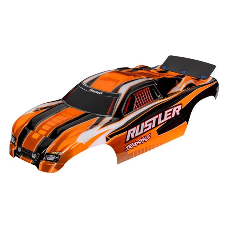 Kaross Rustler 2WD Orange Målad