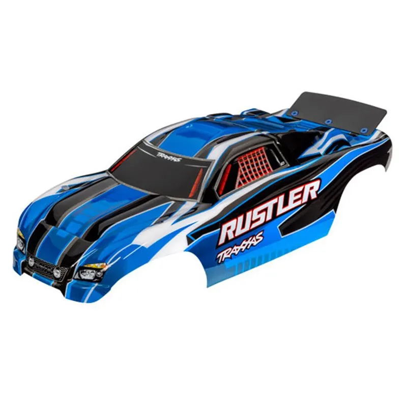 Kaross Rustler 2WD Blå Målad