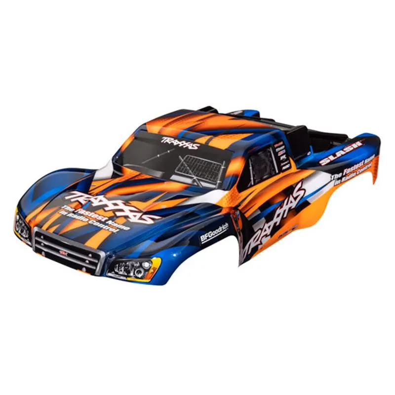 Kaross Slash 2WD/4x4 Orange & Blå Målad