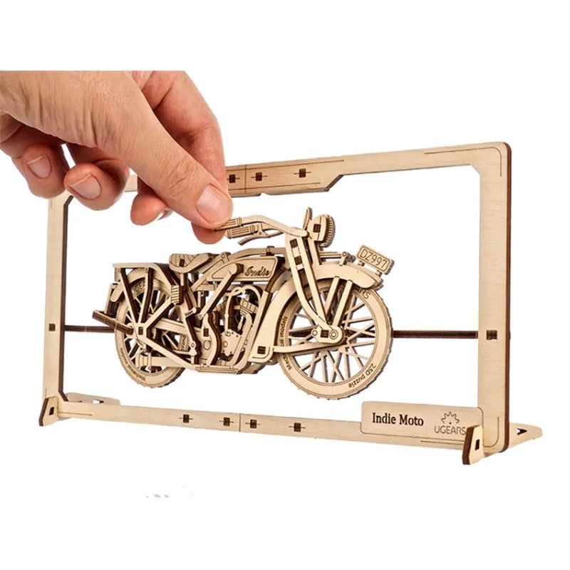 Ugears Indie Moto 2.5D Puzzle - 3