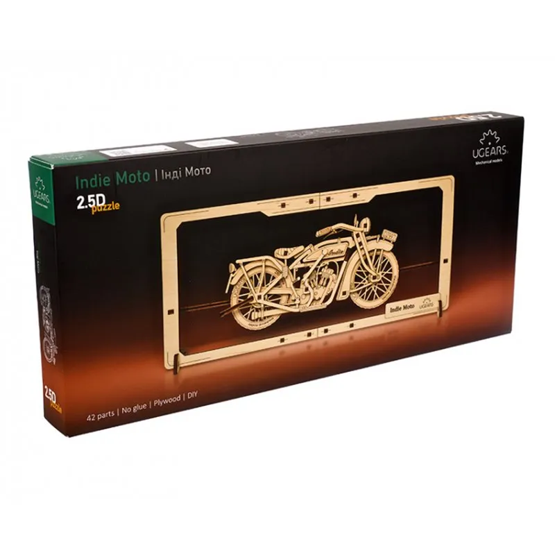 Ugears Indie Moto 2.5D Puzzle - 5