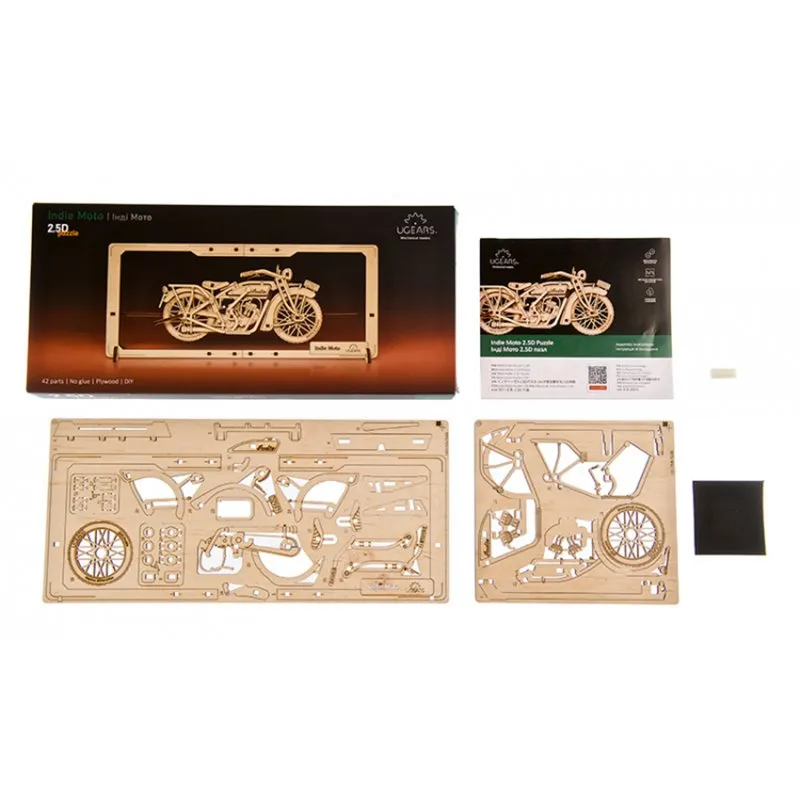 Ugears Indie Moto 2.5D Puzzle - 7