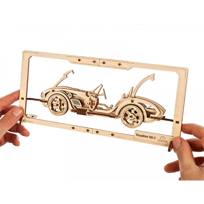 Ugears Roadster MK3 2.5D Puzzle - 4