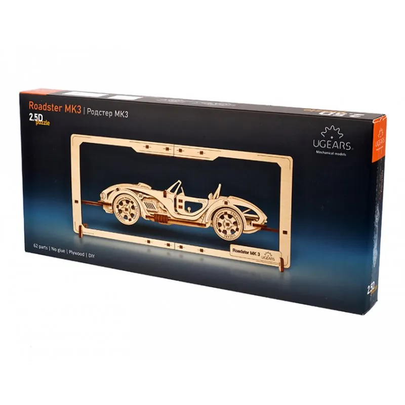 Ugears Roadster MK3 2.5D Puzzle - 7