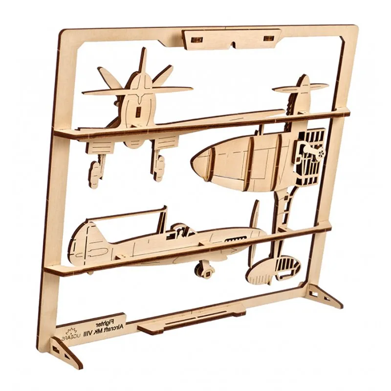 Ugears Fighter Aircraft 2.5D Puzzle - 4