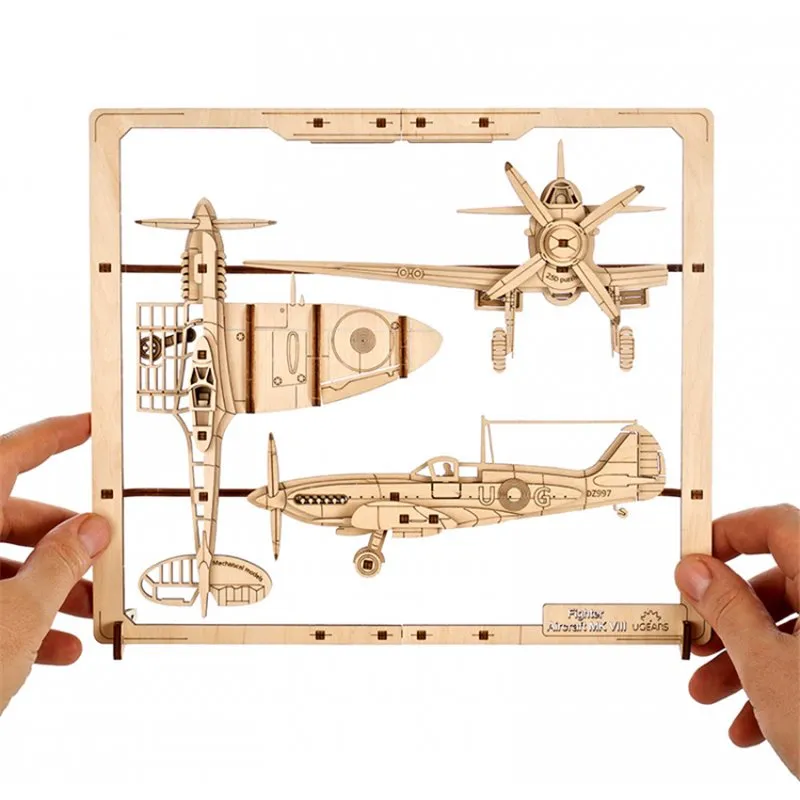 Ugears Fighter Aircraft 2.5D Puzzle - 5
