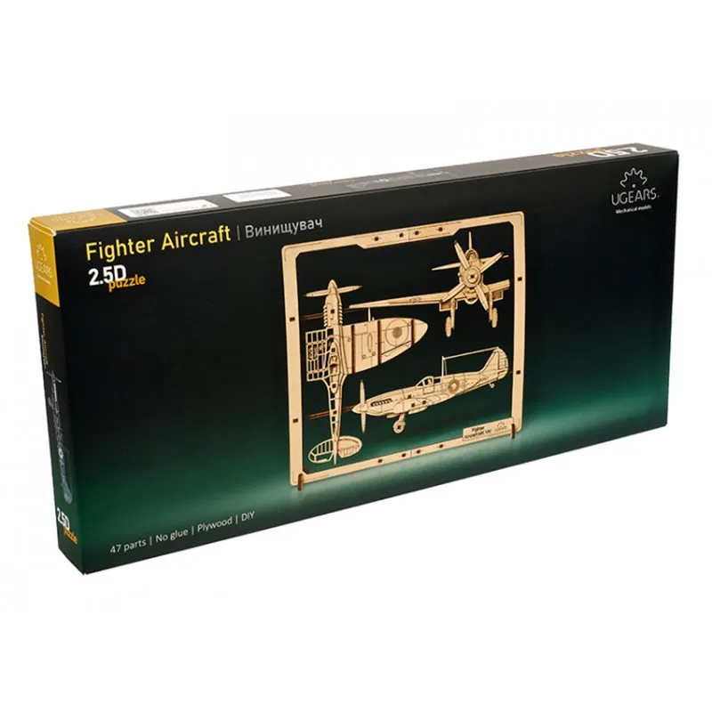 Ugears Fighter Aircraft 2.5D Puzzle - 8