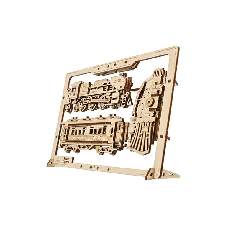 Ugears Steam Express 2.5D Puzzle - 2