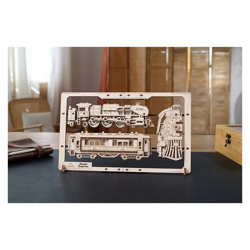 Ugears Steam Express 2.5D Puzzle - 6
