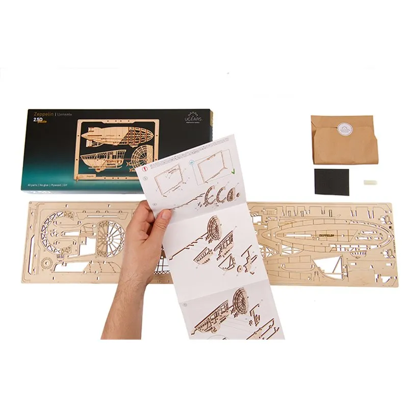 Ugears Zeppelin 2.5D Puzzle - 6