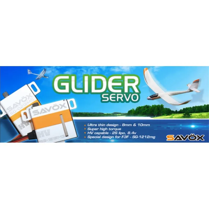 SG-1212MG 8Kg 0.12s HV Alu Coreless Metalldrev - 2