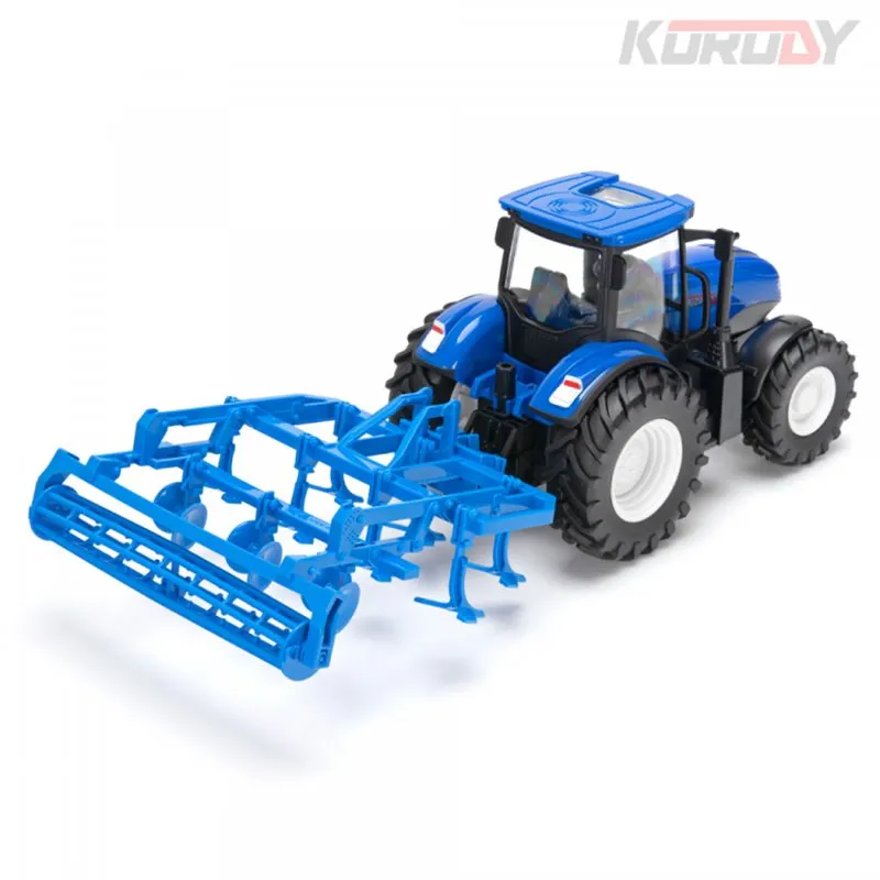 Traktor med markhyvel RC RTR 1:24