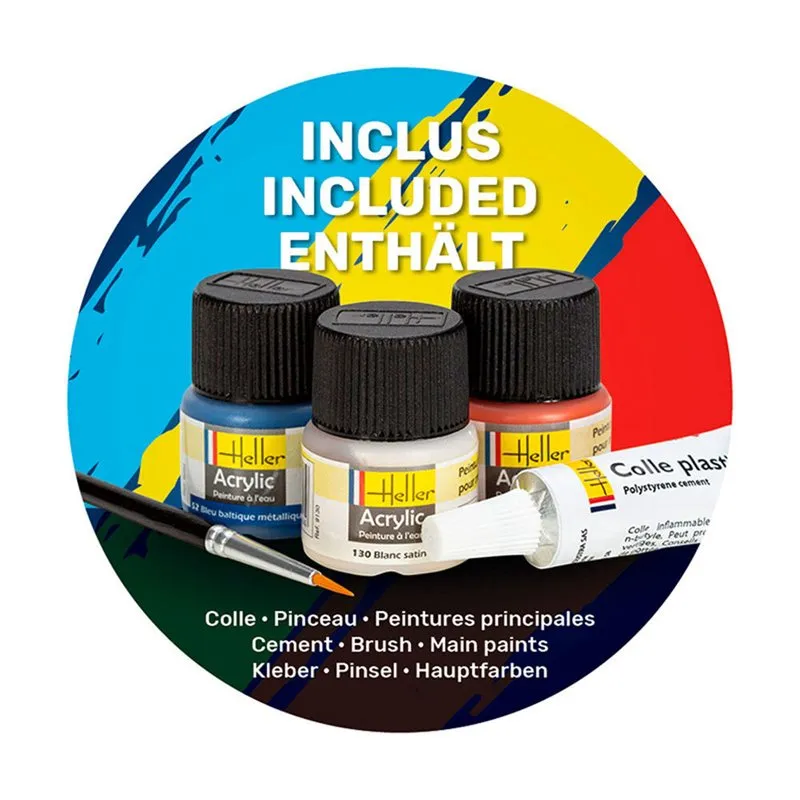 1/400 JEANNE D'ARC COMPLETE with glue, paint and brush.