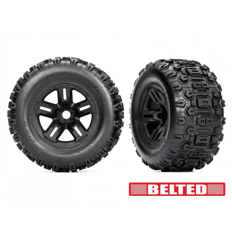 Däck & Fälg Sledgehammer Förstärkta 3.8'' Svart (17mm Hex) (2)