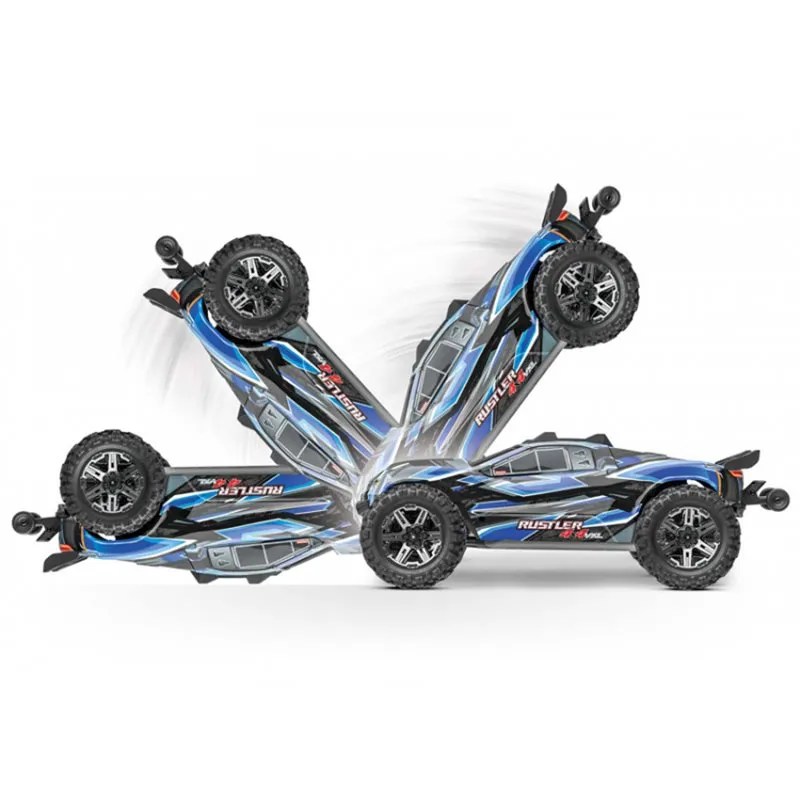 Rustler 4x4 VXL 1/10 RTR TQi TSM HD Orange utan Batteri / Laddare - 7