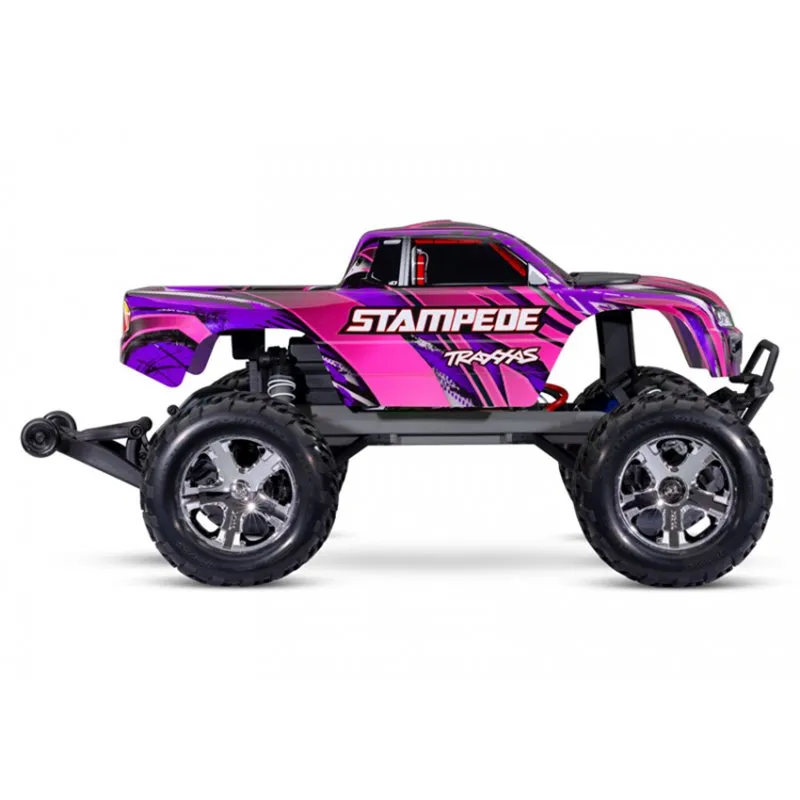 Stampede 2WD 1/10 RTR TQ EHD Pink USB-C - Med Batteri/Laddare - 3