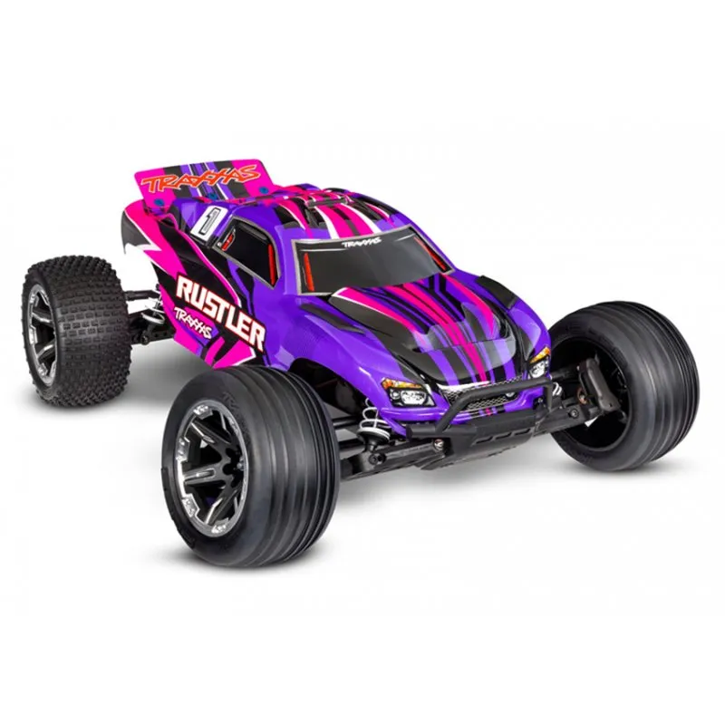Rustler 2WD 1/10 RTR TQ EHD Pink USB-C Med Batteri/Laddare