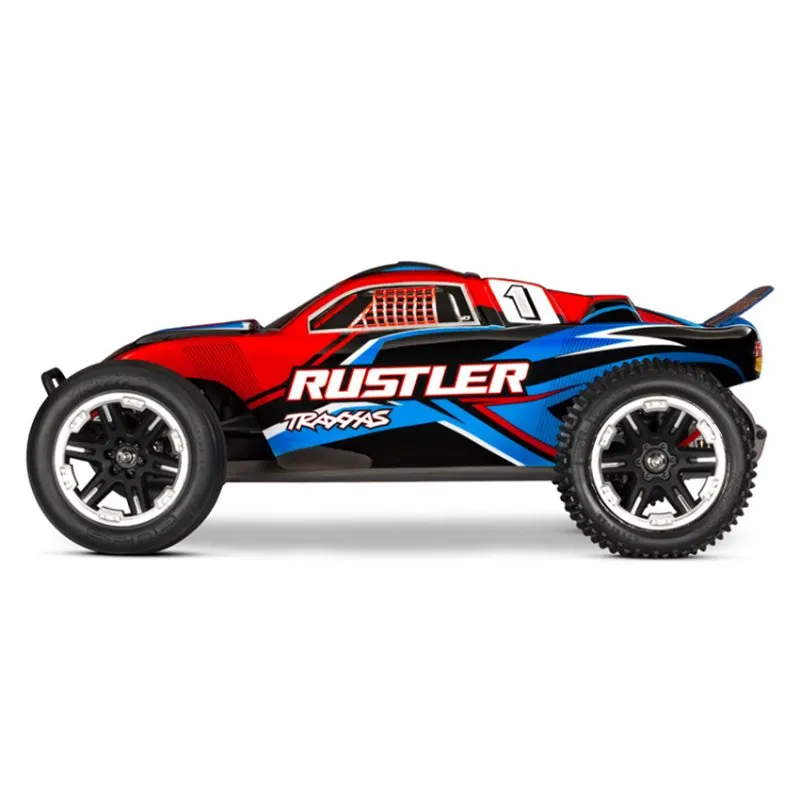 Rustler 2WD 1/10 RTR TQ EHD Röd USB-C Med Batteri/Laddare - 3