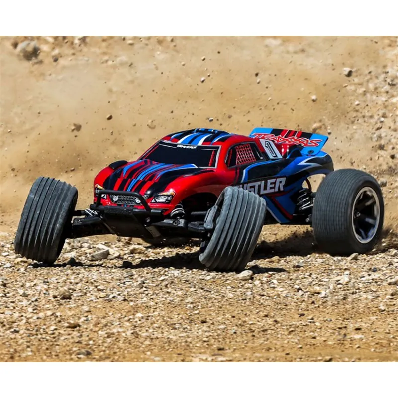 Rustler 2WD 1/10 RTR TQ EHD Röd USB-C Med Batteri/Laddare - 8