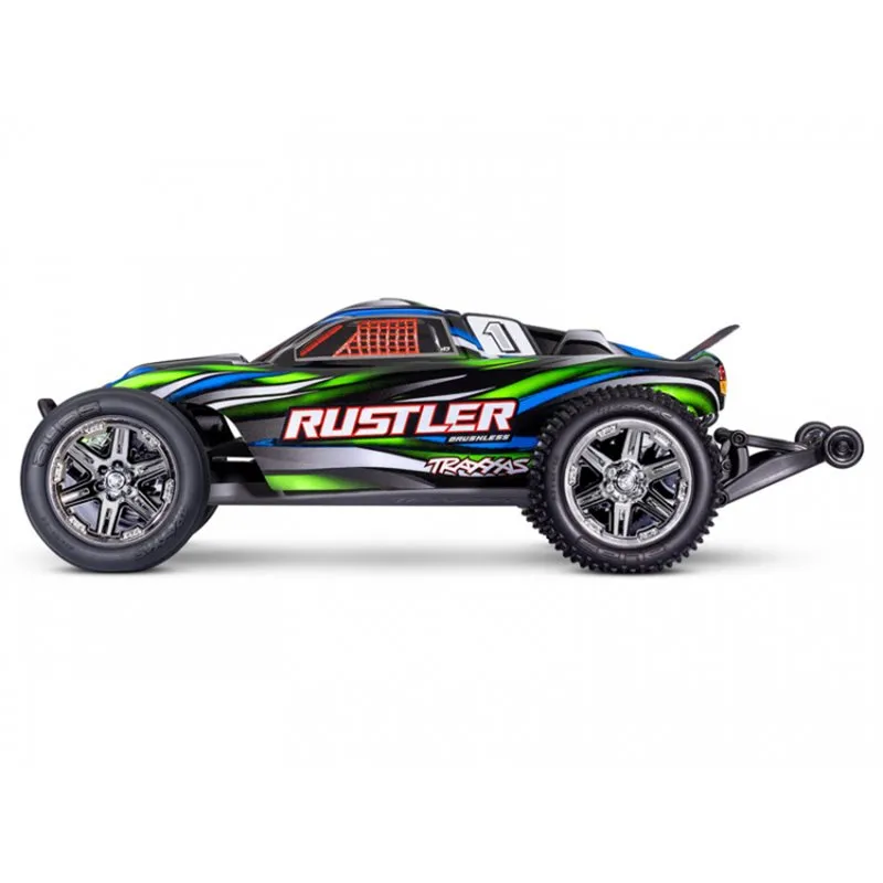 Rustler 2WD 1/10 RTR TQ BL-2s HD Grön - 3