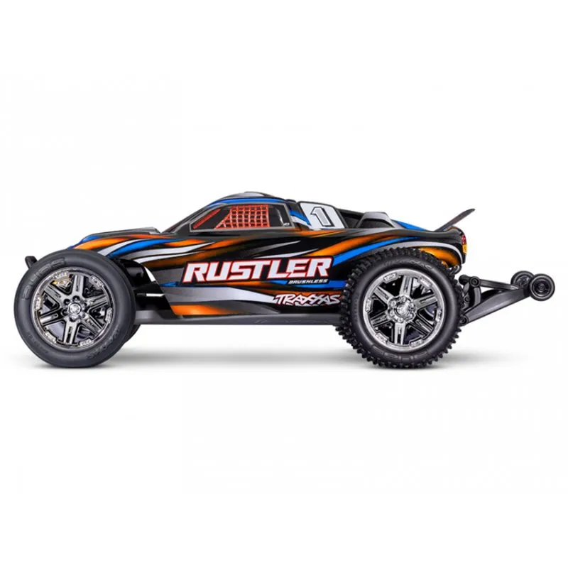 Rustler 2WD 1/10 RTR TQ BL-2s HD Orange - 3