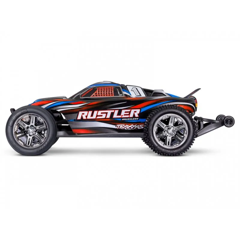 Rustler 2WD 1/10 RTR TQ BL-2s HD Röd - 3