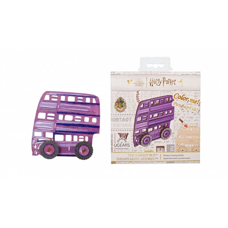 Ugears Coloring The Knight Bus - Harry Potter - 3