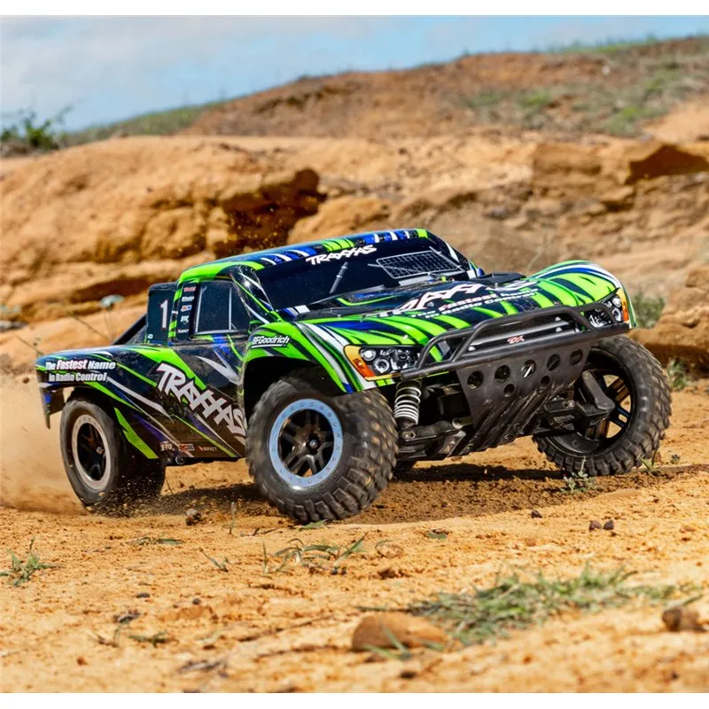 Slash 2WD 1/10 RTR TQ EHD Grön Clipless BL-2S - 7