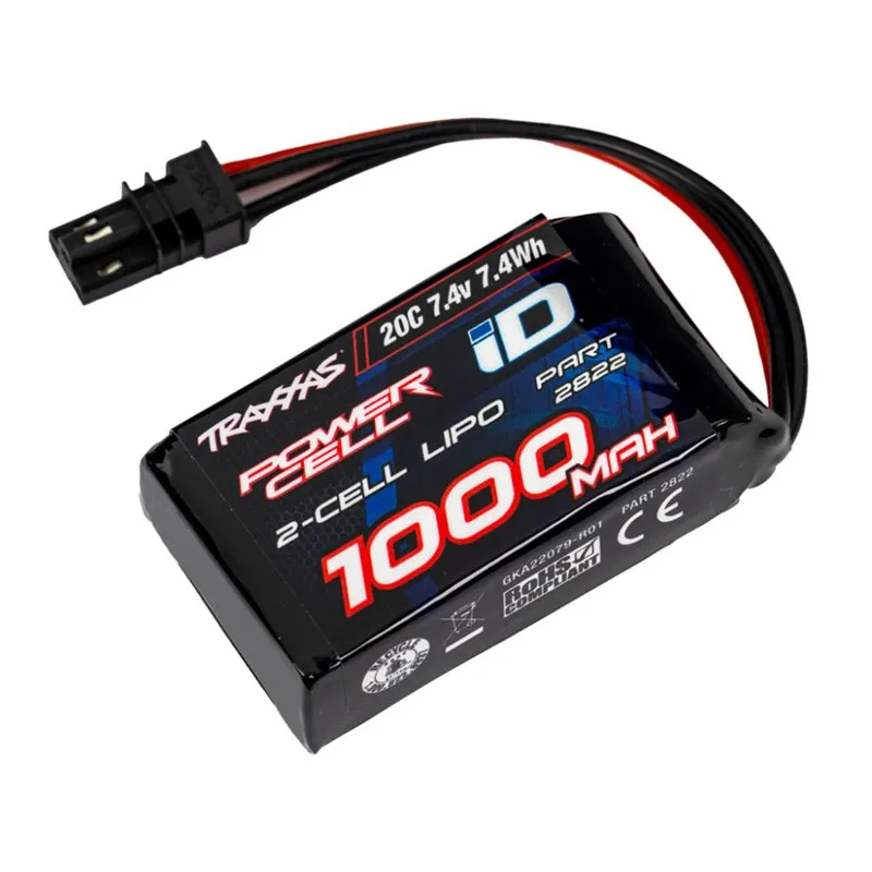 Li-Po Batteri 2S 7,4V 1000mAh 20C TRX-4M