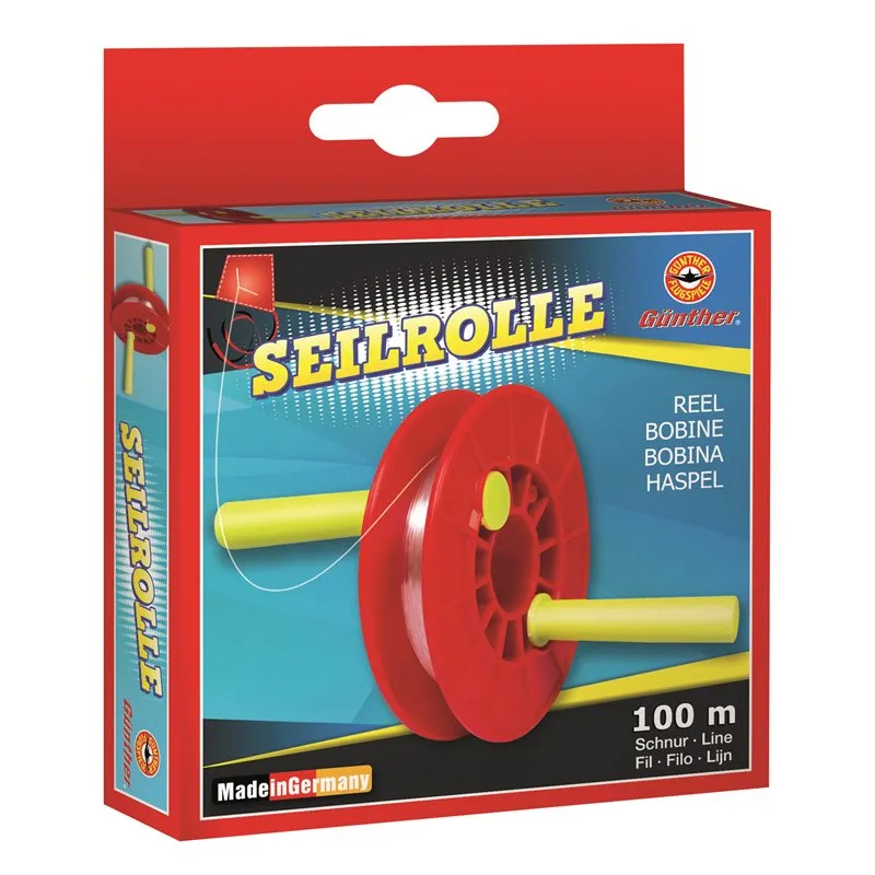 SEILROLLE mit 100 m Schnur, Reißfestigkeit ca. 6 kg