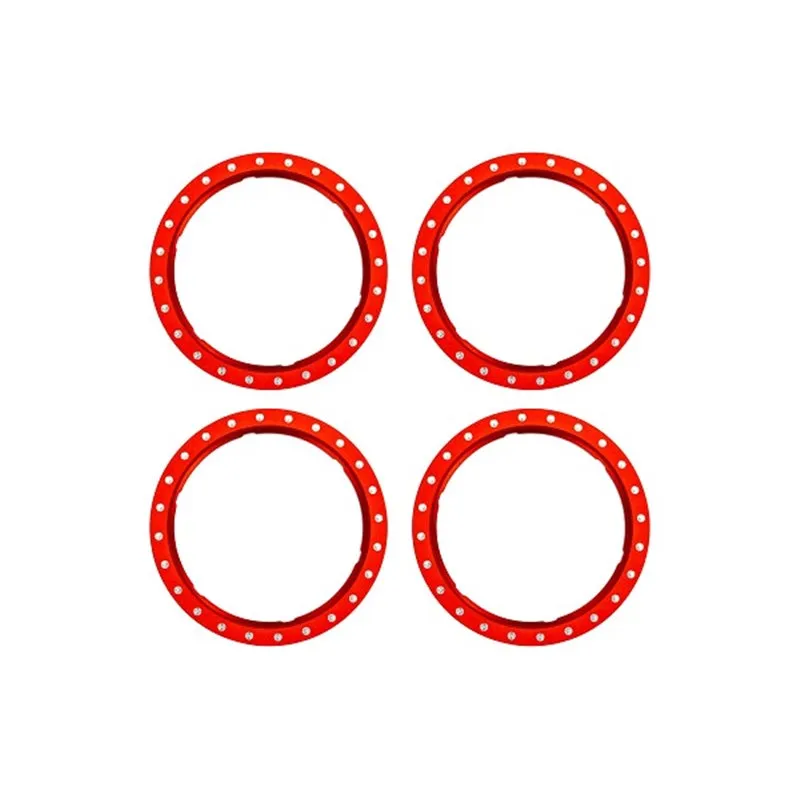 Beadlock Rings Alu Röd (Pro Scale Wheel Alu System) (4)