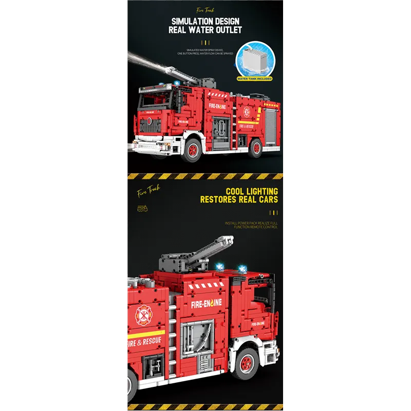 Brandbil Radiostyrd (2692pcs) - 6