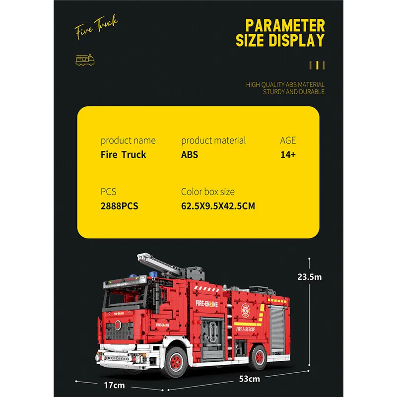 Brandbil Radiostyrd (2692pcs) - 7