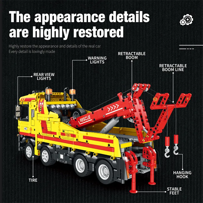 Bärgningsbil Radiostyrd (1910pcs) - 8