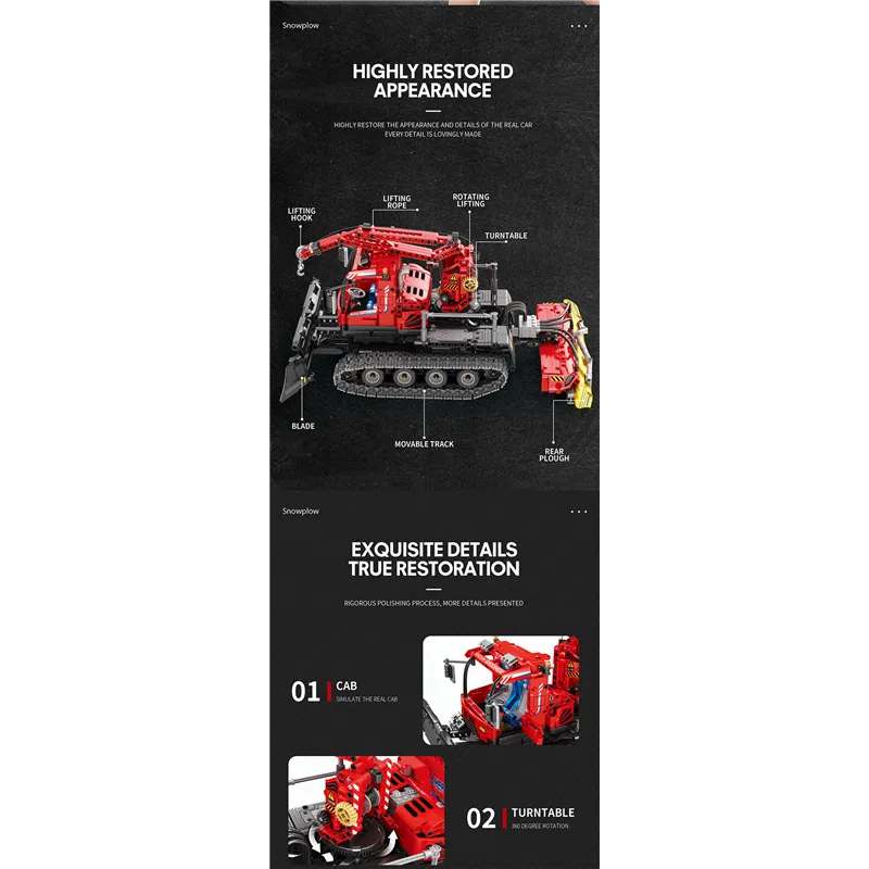 Snö Mobile Radiostyrd (1100pcs) - 8