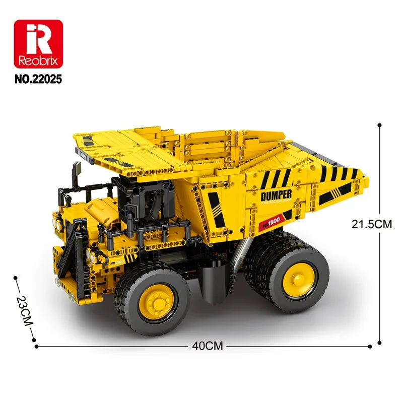 Dumper Truck Radiostyrd (1622pcs) - 2