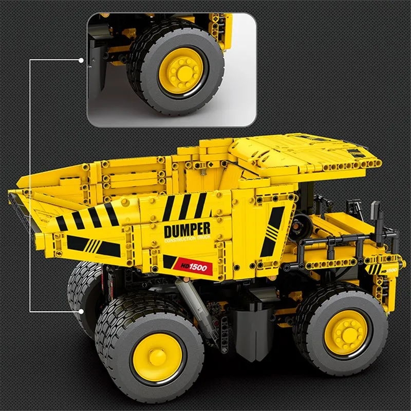 Dumper Truck Radiostyrd (1622pcs) - 7