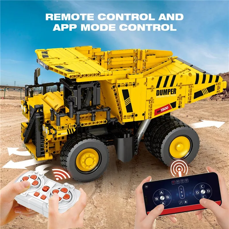 Dumper Truck Radiostyrd (1622pcs) - 8
