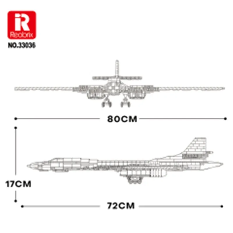 TU-160 Strategiskt bombplan (1598pcs) - 8