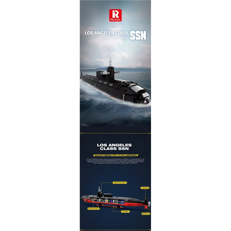 Military Nuclear Submarine (2988pcs) - 6