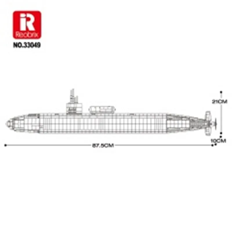 Military Nuclear Submarine (2988pcs) - 8