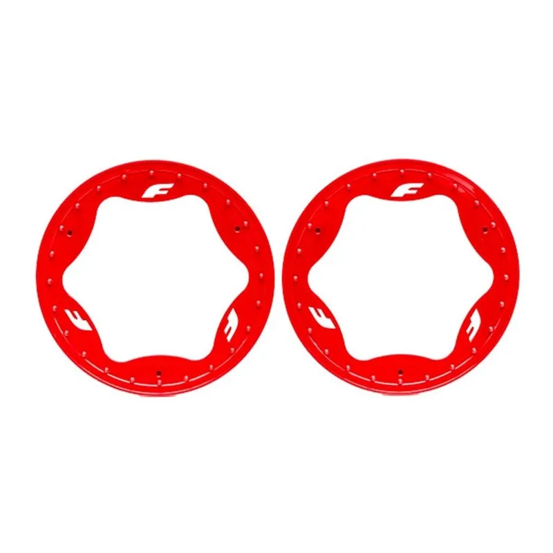 Beadlock Ringar Röd Pro Scale Sand Car Race 3.9