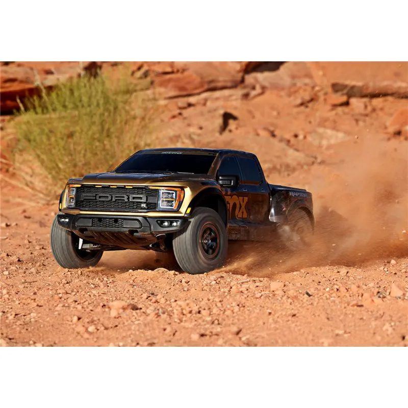 Ford F-150 Raptor-R VXL-4s Ultimate 4WD 1/10 RTR TQi LED Fox SE Guld - 9